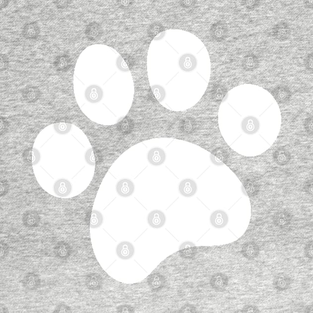 White Paw Prints by CraftyCatz